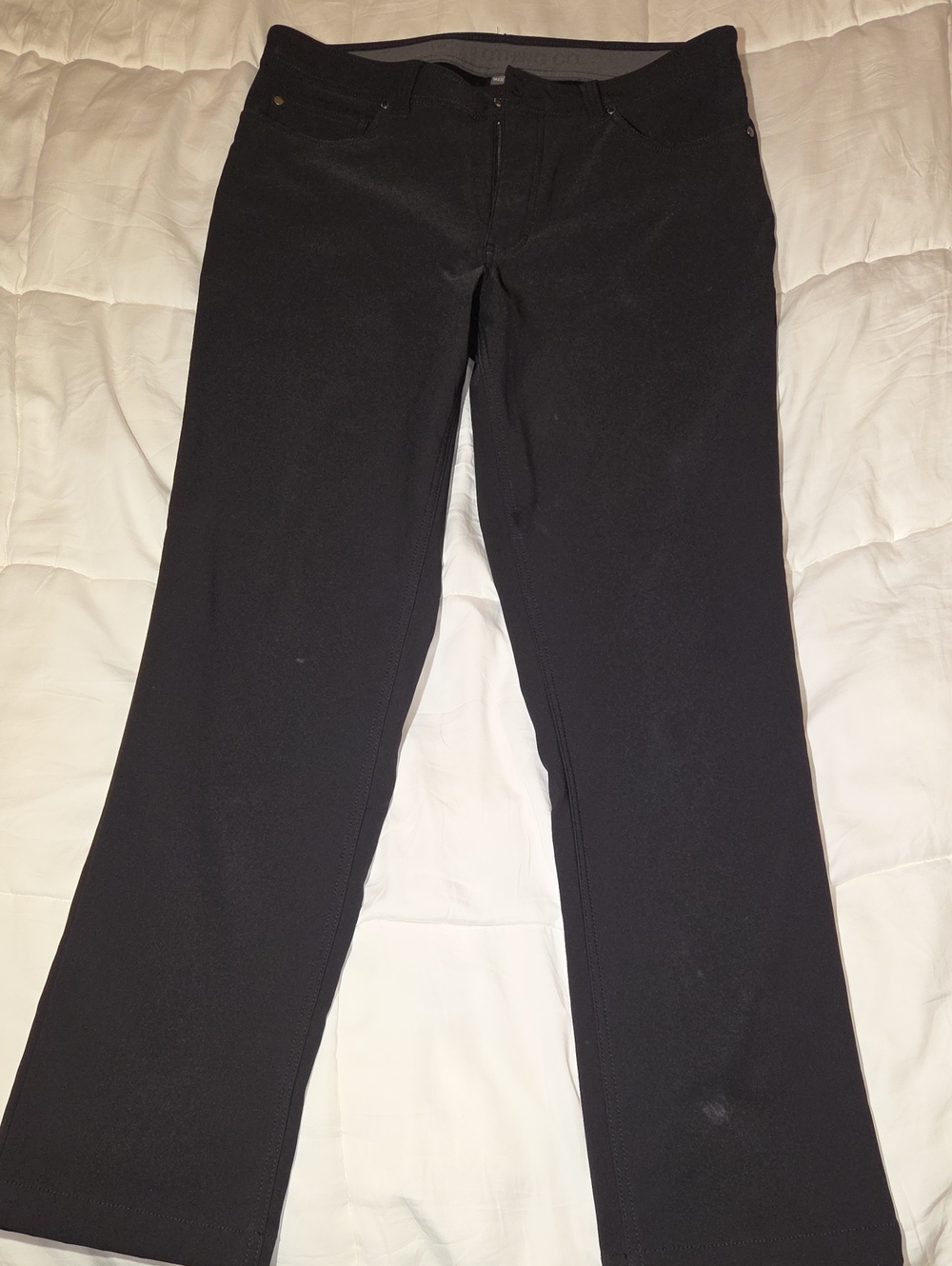 BC Clothing FLEECE LINED Black Straight-Leg Men's Pants
